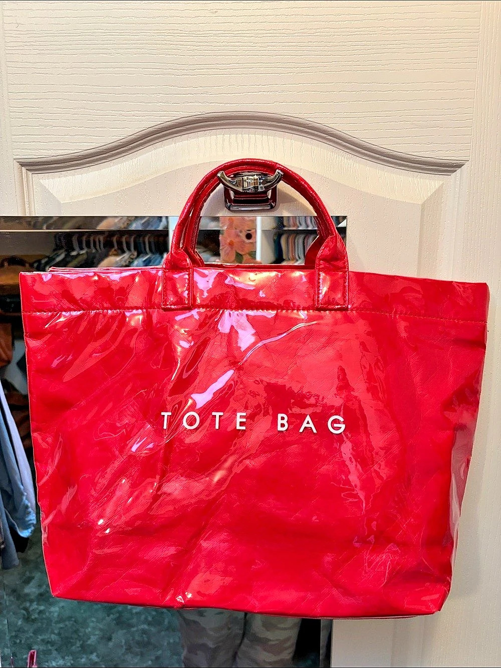 Tote Bag in Red Like New